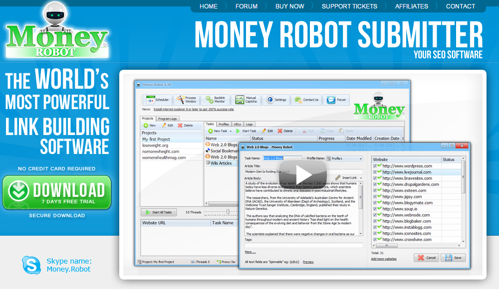 Auto Backlink Submitter Software